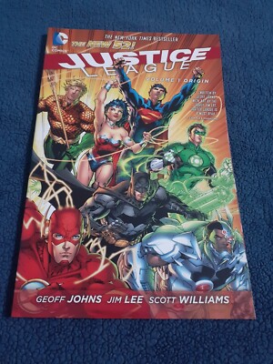 Justice League Volume 1 Origin Trade Paperback DC Comics Geoff Johns | eBay