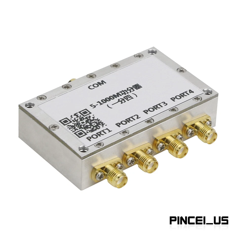 5-1000MHz 50Ω 0.3dB 4 Way One-to-Four RF Power Divider Combiner - Image 2 of 4