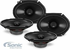 4 NVX NSP68 6x8" 80W RMS 2-Way N-Series Coaxial Car Audio Speakers