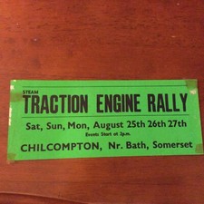 Car Sticker Chilcompton Traction Engine Rally Car Sticker Aug 25/26/27th