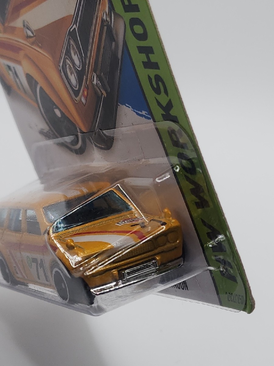 HOT WHEELS '71 DATSUN BLUEBIRD 510 WAGON YELLOW HW WORKSHOP