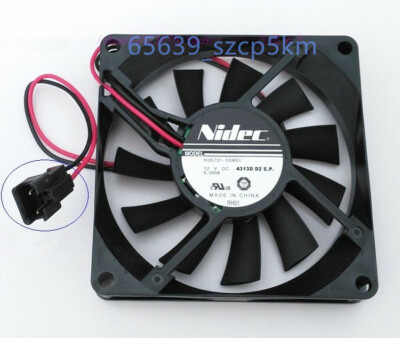 Nidec H35731-55MEI DC 12V 0.045A 2-Pin 80*80*15mm Silent Cooling Fan #