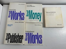 Lot of Vintage Windows User Manuals Guides. MS DOS Microsoft Official