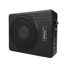 10'' Untersitz-Aktiv-Subwoofer+Kabelset Auto Bassbox Kompakt Lautsprecher Bass