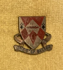 Vietnam war era US Army, 1249th engineer battalion unit crest, clutch back Meyer