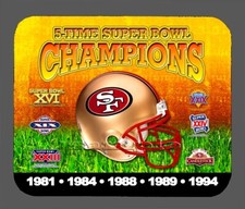San Francisco 49ers Super Bowl Championship Helmet Mouse Pad Item 334