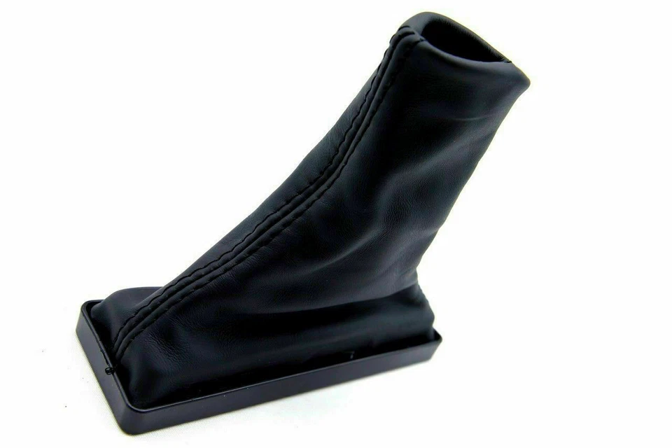 Se adapta a Land Rover Range Rover 1996-2002 PVC Cuero E Freno Bota Cubierta Recubrimiento Negro Foto 3 de 4