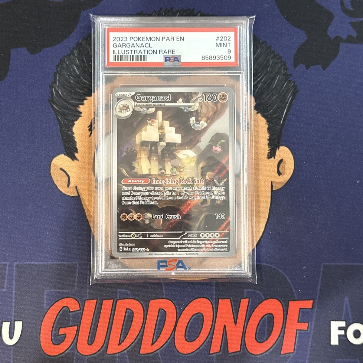 PSA 9 MINT 2023 Pokemon Paradox Rift GARGANACL #202 ILLUSTRATION