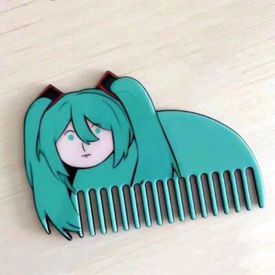 Miku Double Sided Comb Anime Cartoon Creative Acrylic Brush Pocket Comb Gift