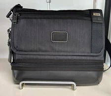 NEW Tumi GLENVIEW Expandable Crossbody Messenger Bag - CHARCOAL  & BLACK