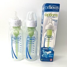 3 Dr Browns Options Anti-Colic Natural Flow Baby Bottles USA Read