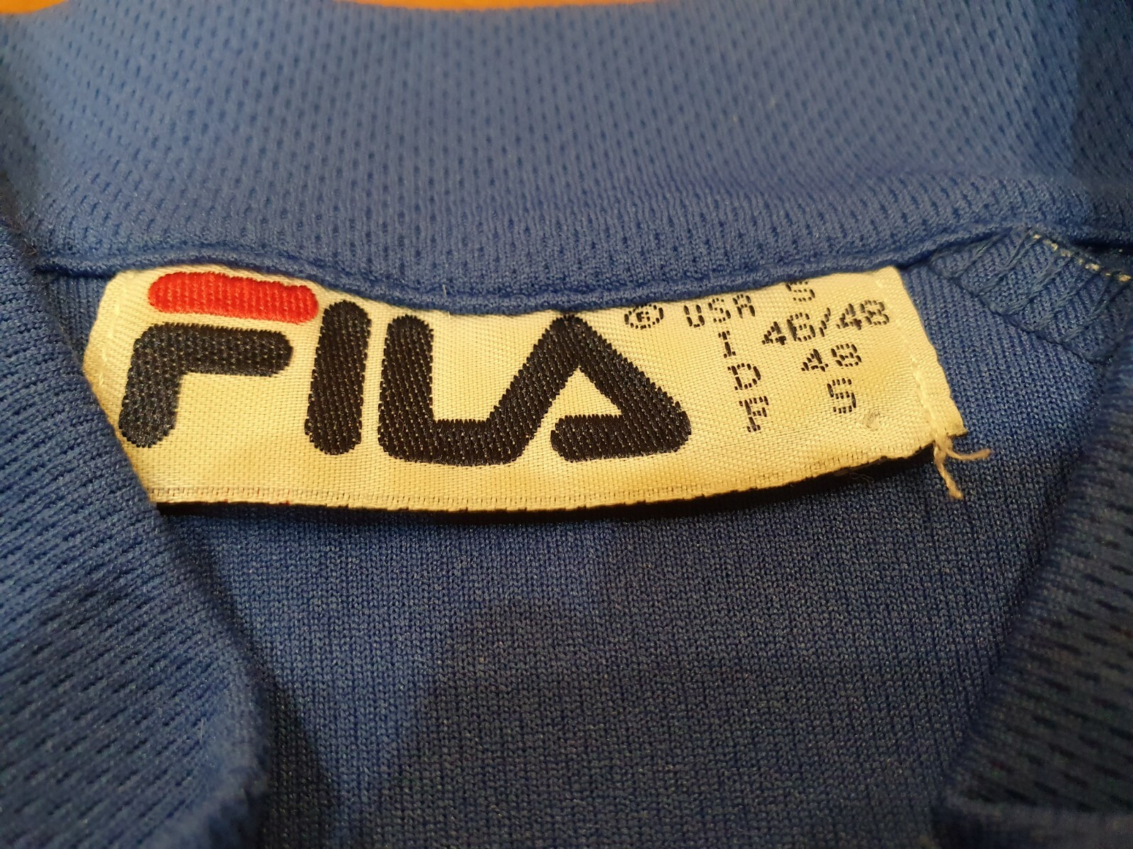 FILA Maglia Uomo Velo Cycling Quick Dry Abbigliamento Bici Vintage Taglia S