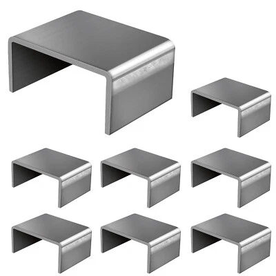 SALUINOKI 8 Pack Weld On Steel 2x4 Stake Pockets for Trailer Heavy Duty Pocket D-Ring