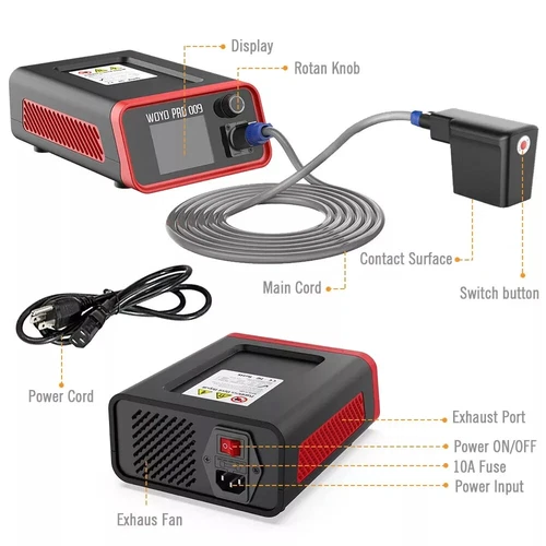 PDR009 Car Paintless Dent Repair Tool for Aluminum Auto Body Dent Removal 1500W - Picture 6 of 10