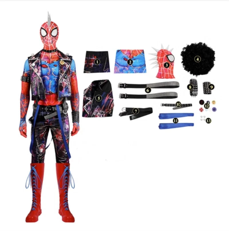 Spider-Man: Across the Spider-Verse Hobie Brown Cosplay 服装鞋男式套装 — 第 4/4 张图片