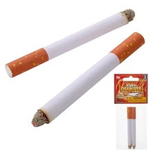 Fake Puff Cigarettes That Blow Smoke - 2 Pack - 3.25 Inch Realistic Faux Cigs