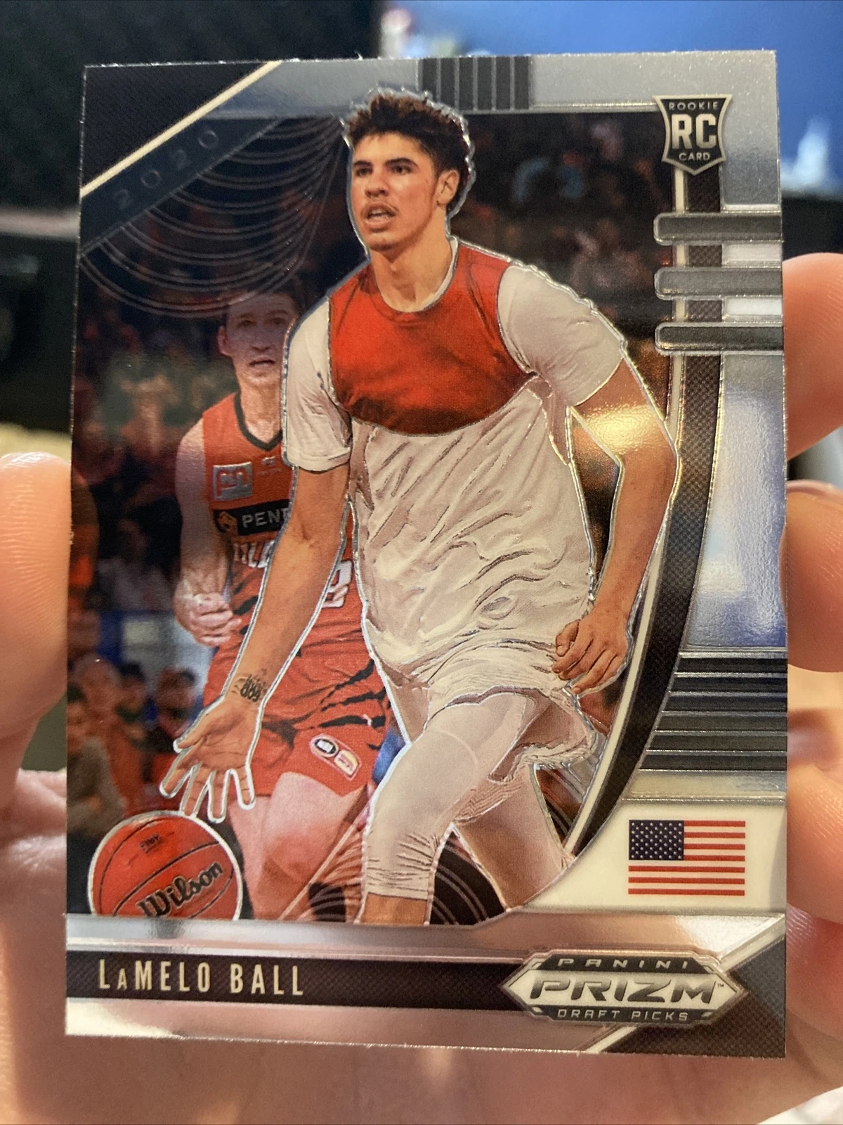 LaMelo Ball 2020-21 Panini Prizm Draft Picks Base 43 RC Charlotte Hornets