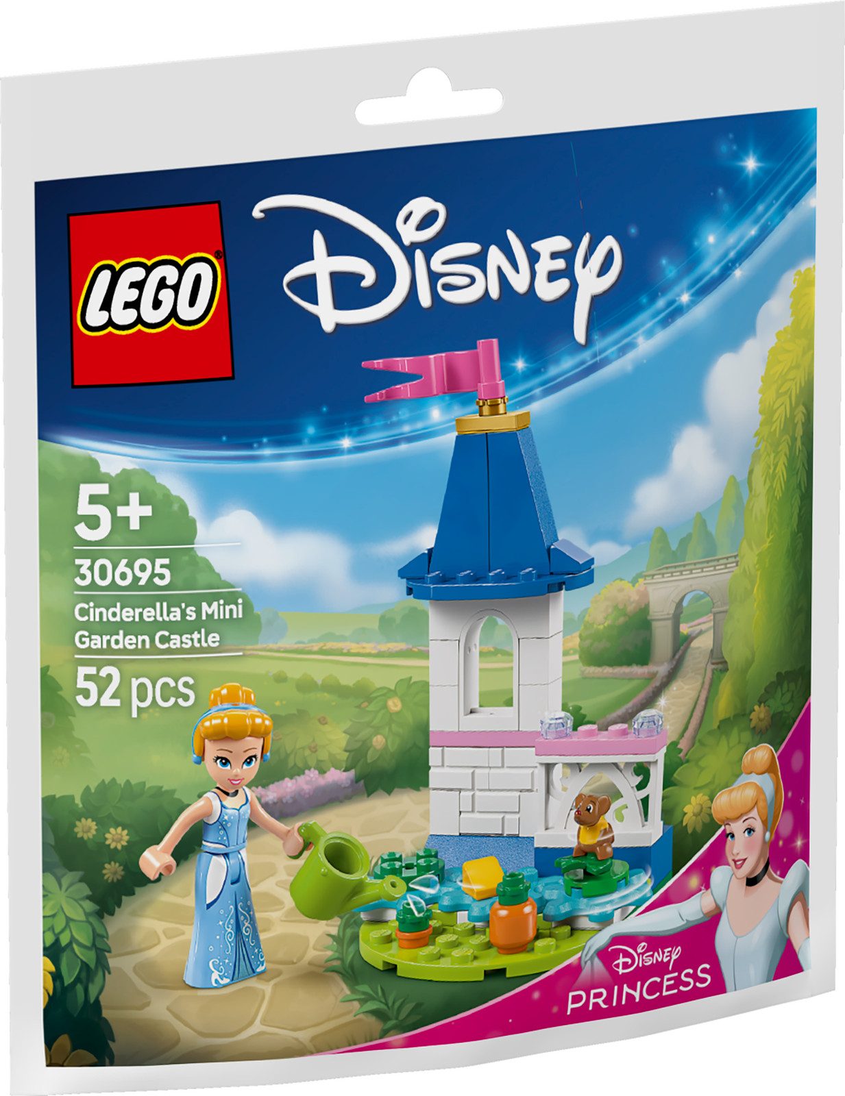 Lego Disney - 30695 Cinderella Mini Garden Castle Paperbag - Brand New & Sealed