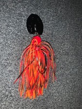 A.C.T. Lures, 3pk-3/8oz Fire Craw Bladed Jig Hand-Tied Skirt Bass Fishing Custom