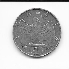 REGNO D'ITALIA - LIRE 1 - 1940 - VITTORIO EMANUELE III - CIRCOLATA