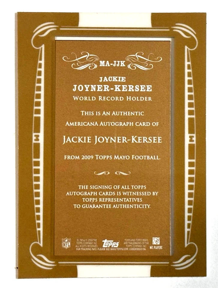 2009 Topps Mayo Framed Mini Auto Jackie Joyner-Kersee #MA-JJK Rookie Auto RC - Image 2 of 4