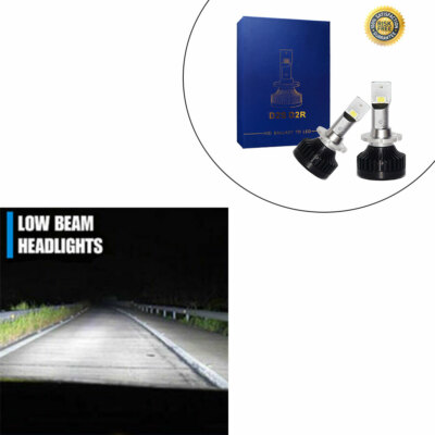 For Audi A6 2001-2009 LED Headlight Bulbs Conversion Kit D2S D2R Low Beam