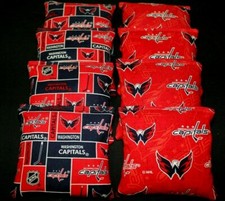 Cornhole Bean Bags made w WASHINGTON CAPITALS ACA Reg Corn Toss Bags NHL Fans