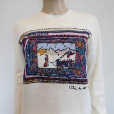 Suéter Christian Dior Crema Cachemira Niki de St Phalle "Fuerza" F36/US 4