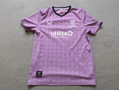 castore 2021-2022 Rangers Third Shirt Boys size 6-7 years purple shirt 
