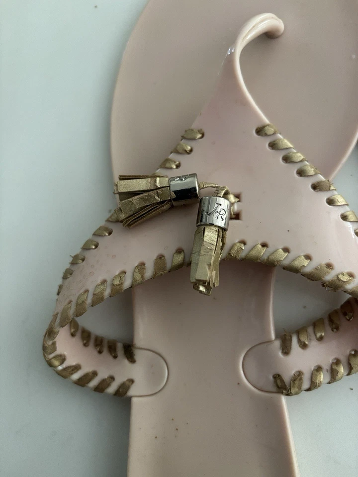 Sandalias de tanga Jack Rogers beige borla para mujer 10 Foto 3 de 3