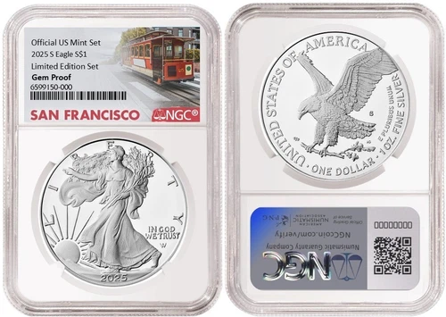 2025 S Silver American Eagle $1 Limited Edition NGC Gem Proof #854