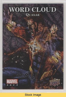2020 Upper Deck Marvel Ages Word Cloud Quasar #WC-26 READ 0f4i