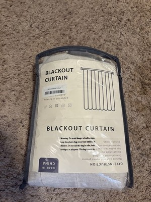 Blackout Curtains 50x74  Cream Color 2 Large Panels New Opened Package