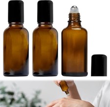 3 Pcs 30ml Essential Oils Roller Bottle, Roller Ball Bottles for Essential Oils