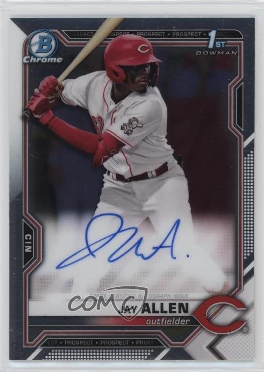2021 Bowman Draft Chrome Draft Pick Jay Allen #CDA-JA Auto 0q4s