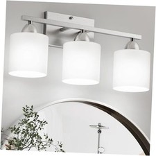 Bathroom Lighting Fixtures Over Mirror Brushed Nickel, Brushed Nickel-3Light