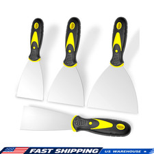 Putty Knife, 4Pcs Spackle Knife Set 2, 3, 4, 5 in , Stainless Steel Paint Scrap