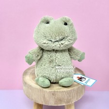 Jellycat NIPPIT FROG Small Soft Plush Toy NWT Mossy Minty LOVEY Pond Whimsy Gem