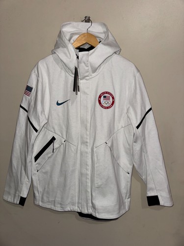 Nike Olympic Team USA Tech Fleece Windrunner Jacket 909530-100 Men's L RARE