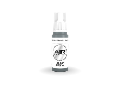 AK Interactive - A-14 Interior Steel Grey - AIR 3.Generation Acrylfarbe, 17