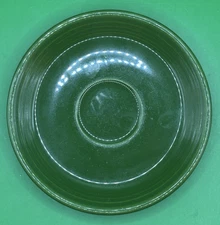 Vintage 1930-40's Genuine Fiesta HLC USA-6" Wide Saucer Plate, Forest Green