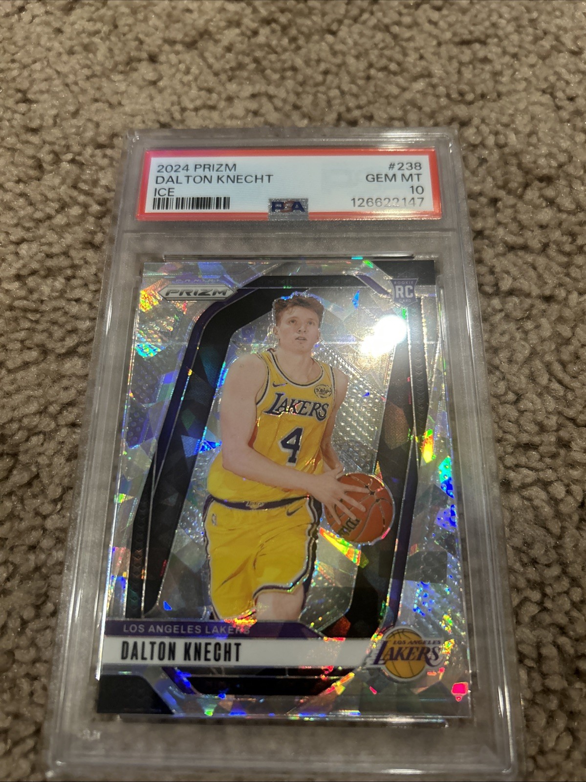 2024-25 Panini Prizm - Dalton Knecht #238 Ice Prizm (RC)