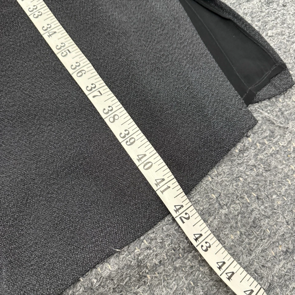 Vestido Akris Mujer 12 Negro Cordón Manga Larga Rayón Carrera Oficina Diseñador Foto 3 de 4