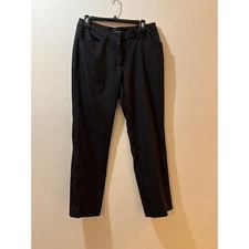 Oobe Black Flat Front Career Dress Pants Trousers Size 8 31