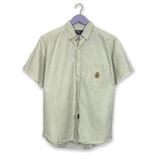 Camicia Ralph Lauren Vintage a righe beige e azzurra - Taglia M/L uomo