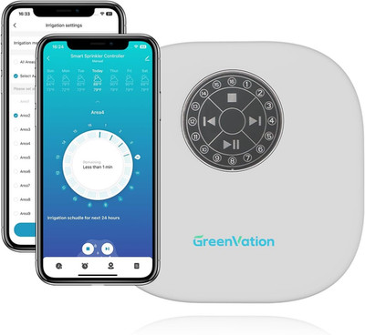 Smart Sprinkler Controller Pro，12-Zone/Station Irrigation System(With Water Pump