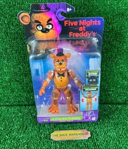 FNAF Five Nights Freddy's WITHERED FREDDY 5" Figure Glowing Eyes Jump Scare NEW - product listing photo