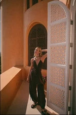 Free People Whatever You Want Jumpsuit  BLACK Size Large