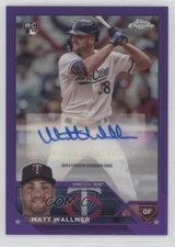 2023 Topps Chrome Update Purple Refractor /250 Matt Wallner Rookie Auto RC nr0