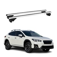 DachträGer GrundtäGer FüR Subaru XV Mk2 2017-2023 75Kg Alu Silber 2 Tlg